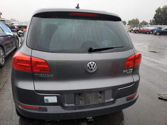 WVGBV7AX2CW006071 - 2012 VOLKSWAGEN TIGUAN S GRAY photo 6