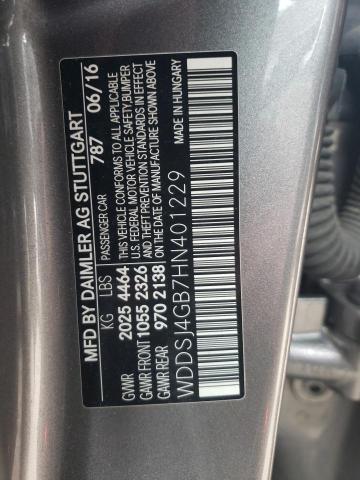 WDDSJ4GB7HN401229 - 2017 MERCEDES-BENZ CLA 250 4MATIC GRAY photo 13