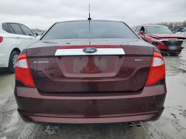 3FAHP0JA5CR143154 - 2012 FORD FUSION SEL BURGUNDY photo 6