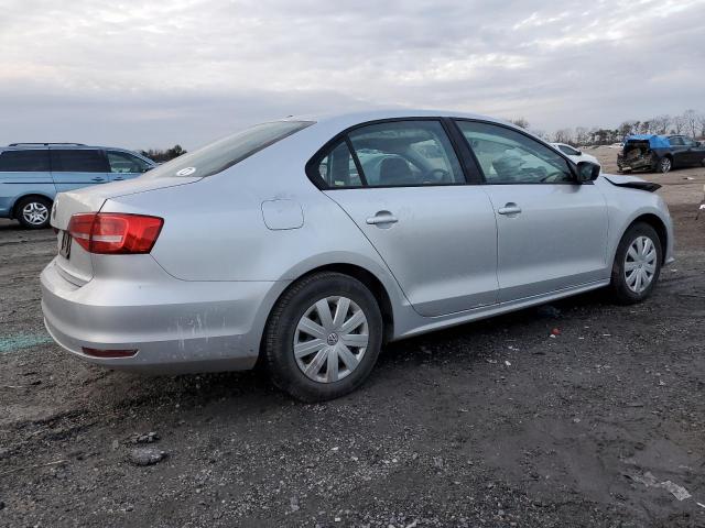 3VW2K7AJ8FM336534 - 2015 VOLKSWAGEN JETTA BASE SILVER photo 3