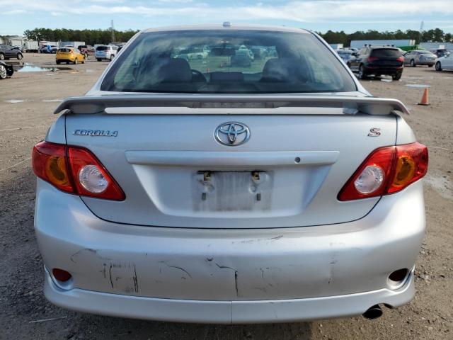 2T1BU4EE2AC531376 - 2010 TOYOTA COROLLA BASE SILVER photo 6