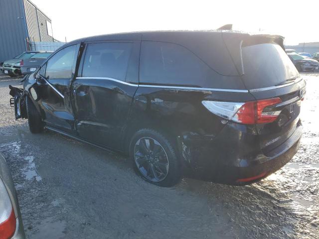 5FNRL6H91NB004216 - 2022 HONDA ODYSSEY ELITE BLACK photo 2