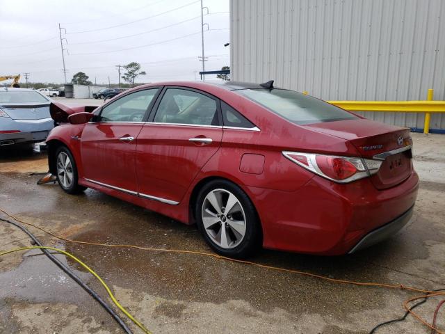 KMHEC4A47BA013889 - 2011 HYUNDAI SONATA HYBRID RED photo 2