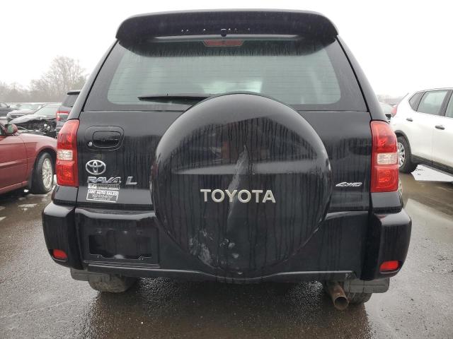 JTEHD20VX50075015 - 2005 TOYOTA RAV4 BLACK photo 6