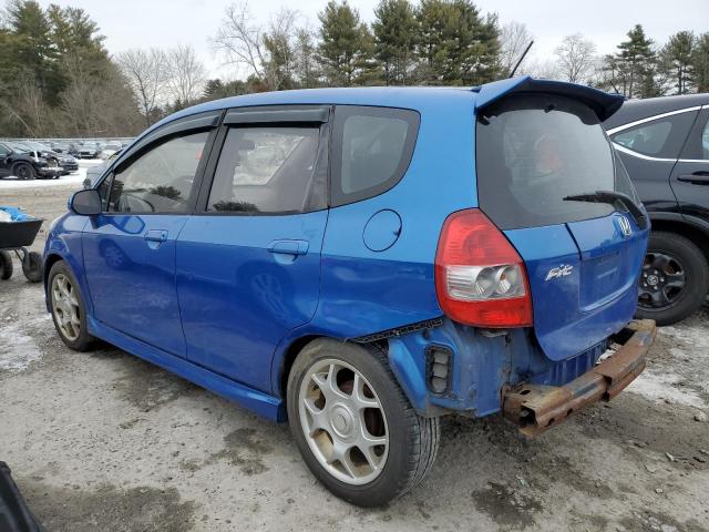 JHMGD38477S027639 - 2007 HONDA FIT BLUE photo 2