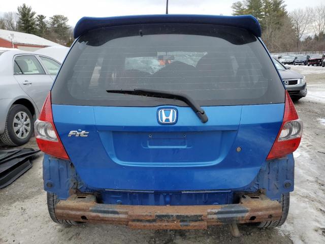 JHMGD38477S027639 - 2007 HONDA FIT BLUE photo 6