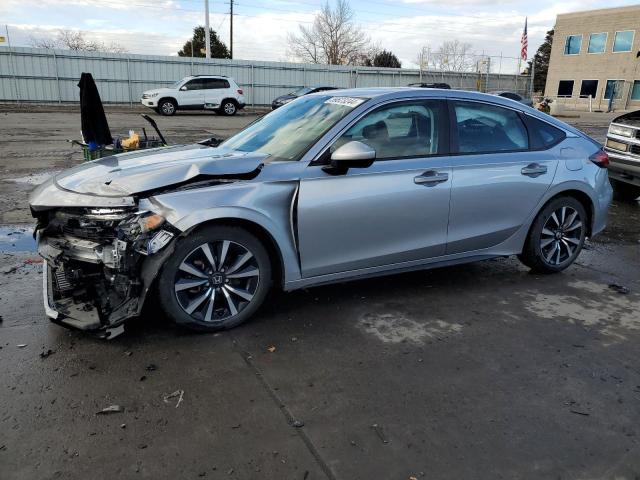 19XFL1H77NE008054 - 2022 HONDA CIVIC EXL ვერცხლისფერი ფოტო 1