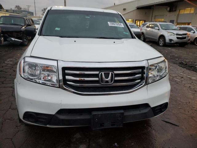 5FNYF3H23DB039200 - 2013 HONDA PILOT LX WHITE photo 5