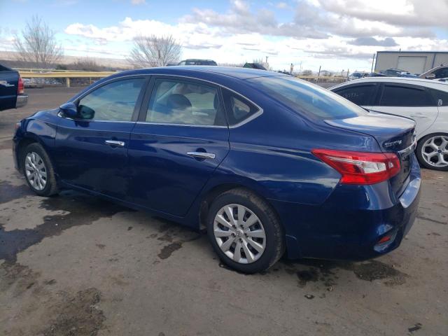 3N1AB7APXKY390376 - 2019 NISSAN SENTRA S BLUE photo 2