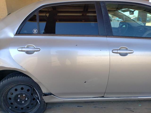 5YFBU4EEXDP150573 - 2013 TOYOTA COROLLA BASE SILVER photo 10