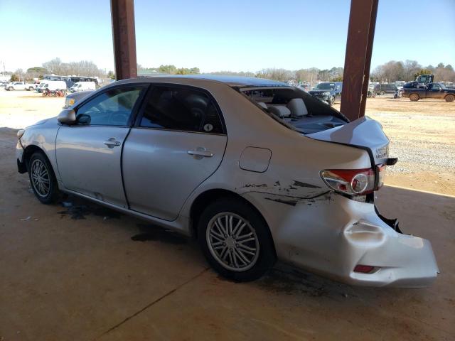 5YFBU4EEXDP150573 - 2013 TOYOTA COROLLA BASE SILVER photo 2