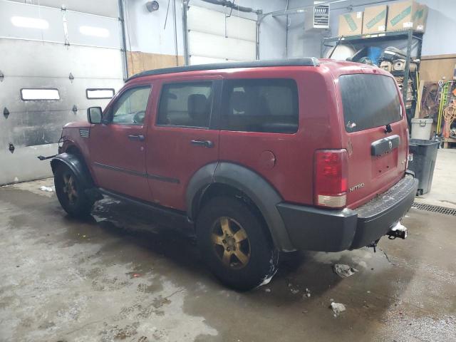 1D8GU28K17W659878 - 2007 DODGE NITRO SXT BURGUNDY photo 2