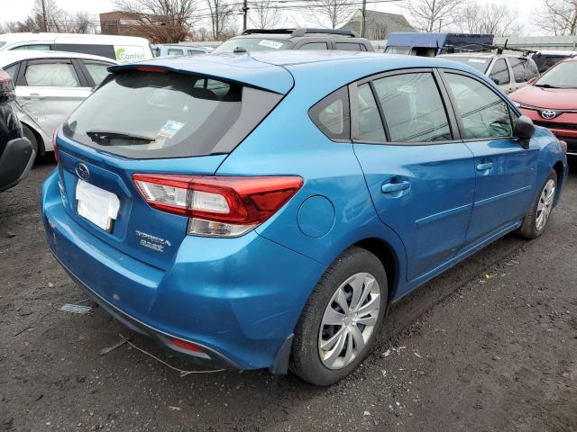 4S3GTAA6XH3746447 - 2017 SUBARU IMPREZA BLUE photo 3