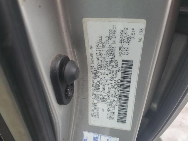 5TDBA22C94S008674 - 2004 TOYOTA SIENNA XLE SILVER photo 12