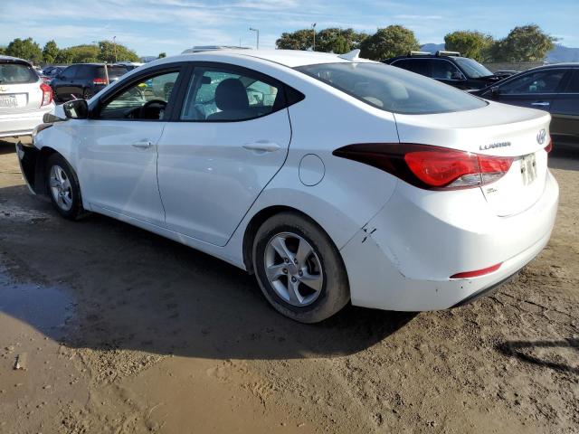 5NPDH4AEXFH548854 - 2015 HYUNDAI ELANTRA SE WHITE photo 2