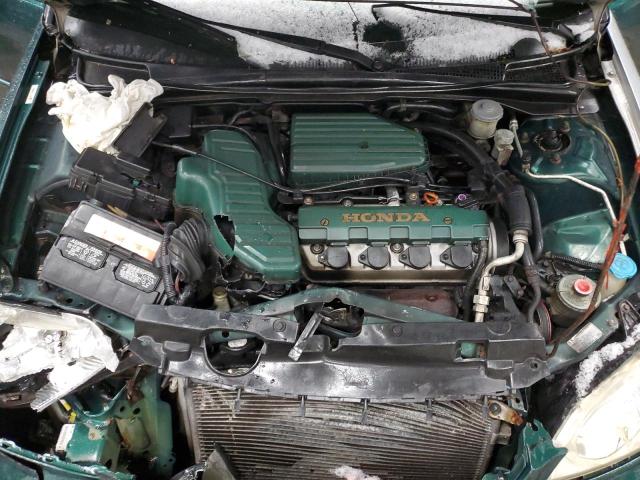 1HGES15562L070292 - 2002 HONDA CIVIC LX GREEN photo 11