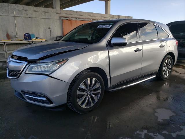 5FRYD3H43FB007162 - 2015 ACURA MDX TECHNOLOGY SILVER photo 1