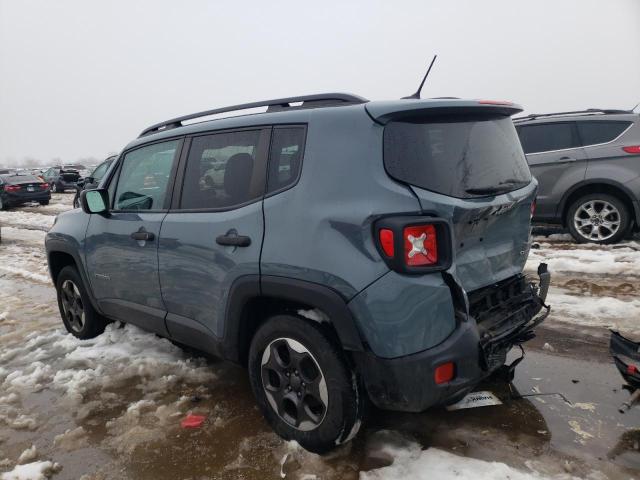 ZACCJBABXHPG29759 - 2017 JEEP RENEGADE SPORT GRAY photo 2