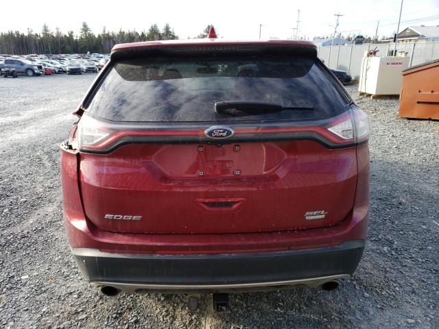 2FMPK3J93GBC46522 - 2016 FORD EDGE SEL RED photo 6