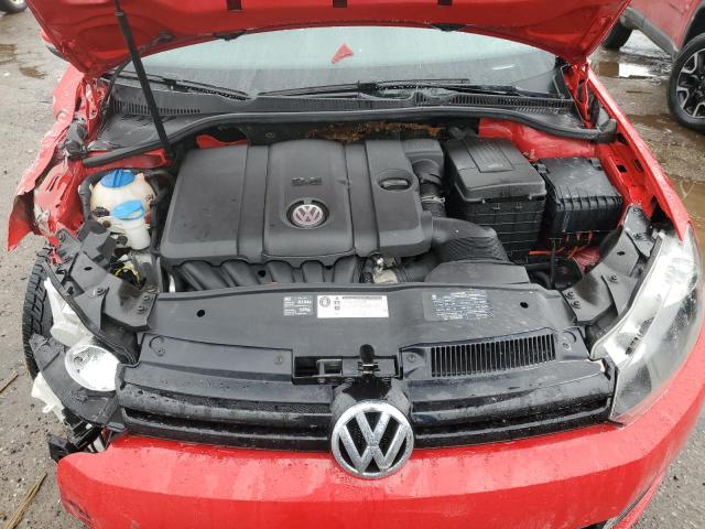 WVWDB7AJ3AW251864 - 2010 VOLKSWAGEN GOLF RED photo 11