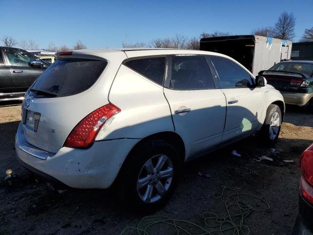 JN8AZ08T17W512533 - 2007 NISSAN MURANO SL WHITE photo 3