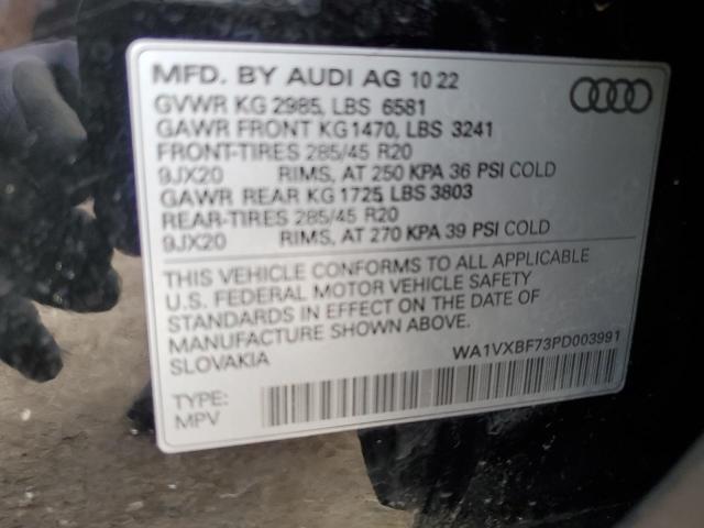 WA1VXBF73PD003991 - 2023 AUDI Q7 PRESTIGE BLACK photo 13