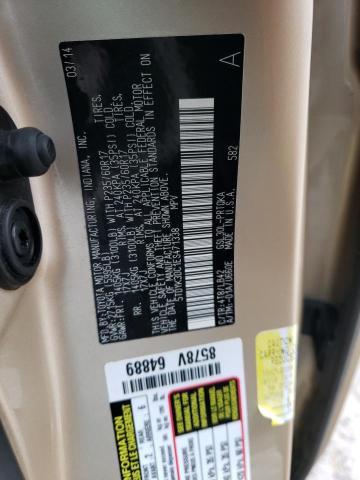 5TDYK3DC1ES471338 - 2014 TOYOTA SIENNA XLE TAN photo 13