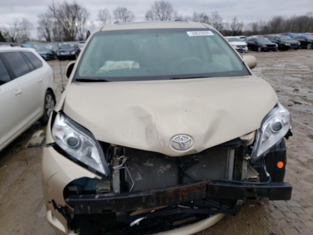 5TDYK3DC1ES471338 - 2014 TOYOTA SIENNA XLE TAN photo 5