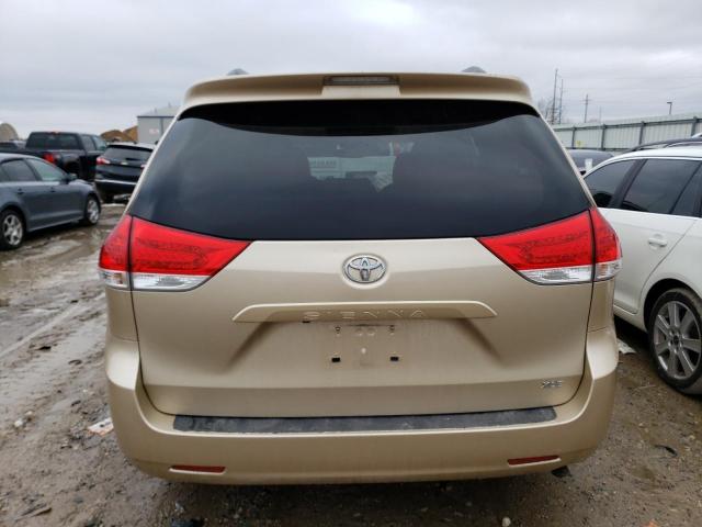 5TDYK3DC1ES471338 - 2014 TOYOTA SIENNA XLE TAN photo 6