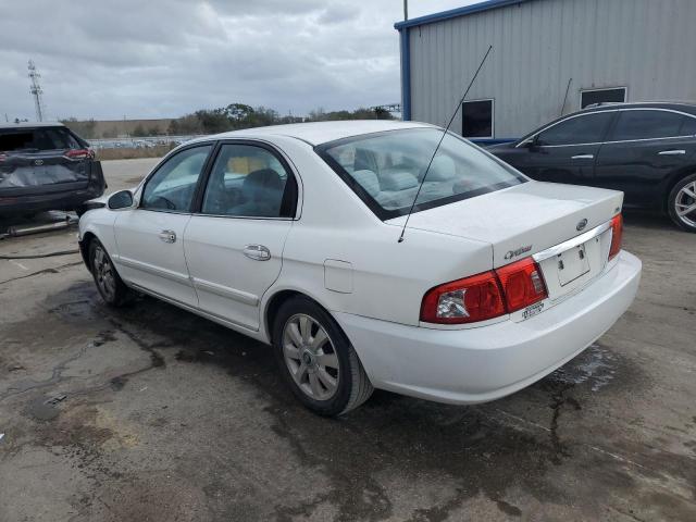 KNAGD128045305760 - 2004 KIA OPTIMA LX WHITE photo 2