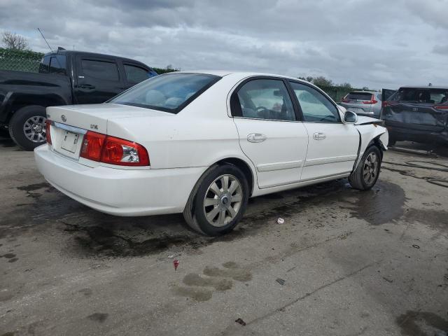 KNAGD128045305760 - 2004 KIA OPTIMA LX WHITE photo 3