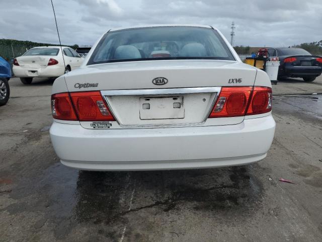 KNAGD128045305760 - 2004 KIA OPTIMA LX WHITE photo 6