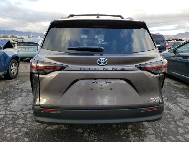 5TDJRKEC3PS174340 - 2023 TOYOTA SIENNA XLE GRAY photo 6