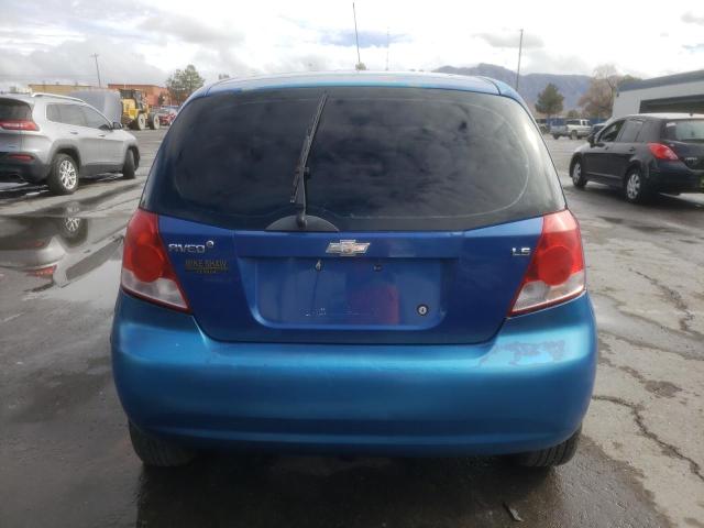 KL1TD66608B035581 - 2008 CHEVROLET AVEO BASE BLUE photo 6