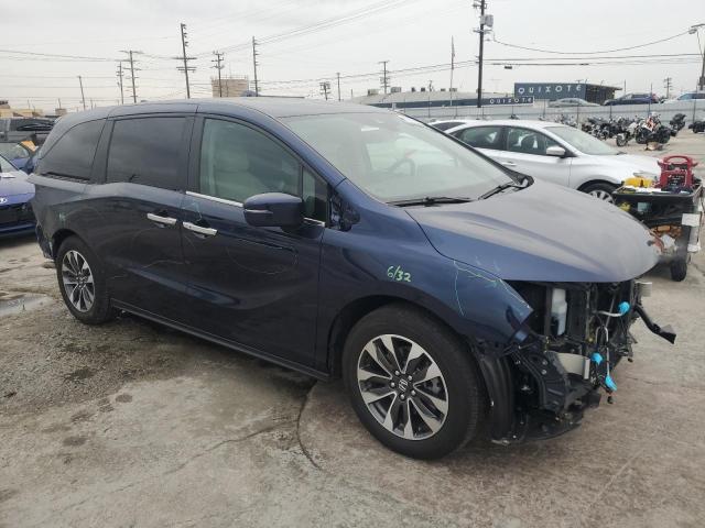 5FNRL6H74NB064716 - 2022 HONDA ODYSSEY EXL BLUE photo 4