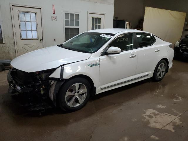 KNAGM4AD3F5077854 - 2015 KIA OPTIMA HYBRID WHITE photo 1