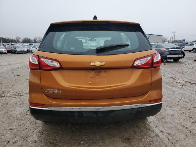 2GNAXHEV1J6140240 - 2018 CHEVROLET EQUINOX LS ORANGE photo 6