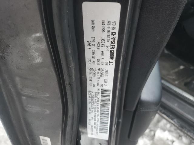 1C4RDJDG7EC973178 - 2014 DODGE DURANGO LIMITED GRAY photo 12