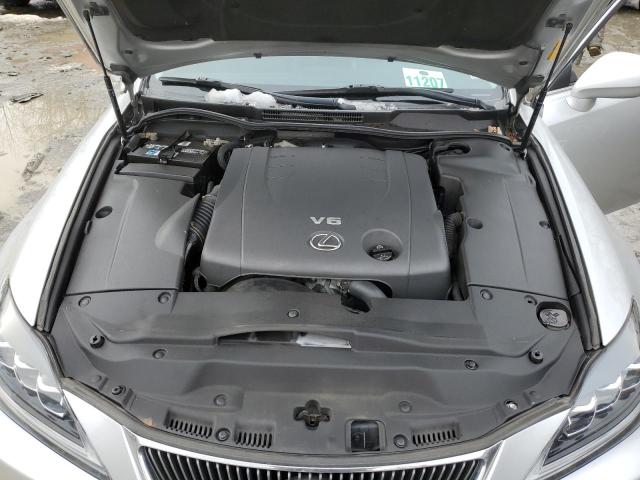 JTHCK262885026404 - 2008 LEXUS IS 250 SILVER photo 11