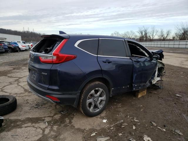 2HKRW2H83KH643010 - 2019 HONDA CR-V EXL BLUE photo 3