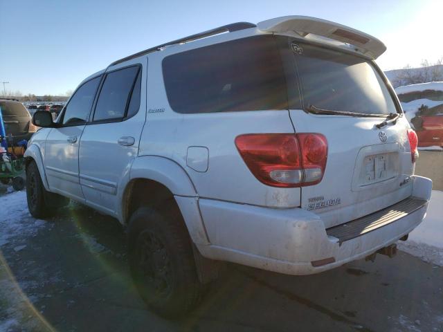 5TDBT48A47S280548 - 2007 TOYOTA SEQUOIA LIMITED WHITE photo 2