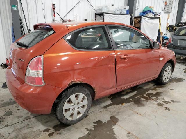 KMHCN3BC7AU166416 - 2010 HYUNDAI ACCENT SE ORANGE photo 3