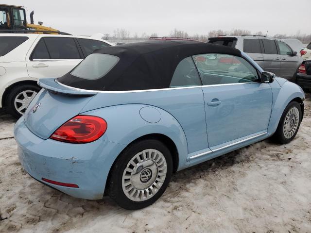 3VW5X7AT0EM803539 - 2014 VOLKSWAGEN BEETLE BLUE photo 3