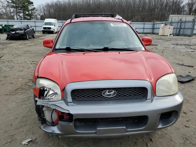 KM8SB12B54U671374 - 2004 HYUNDAI SANTA FE GL RED photo 5