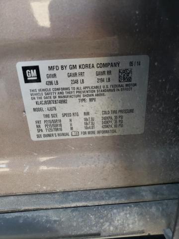 KL4CJBSB7EB748982 - 2014 BUICK ENCORE CONVENIENCE 棕色 照片 14