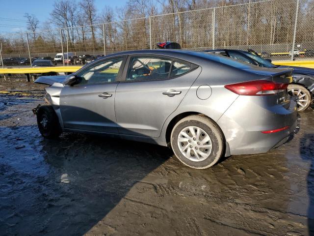 KMHD74LFXJU555290 - 2018 HYUNDAI ELANTRA SE GRAY photo 2