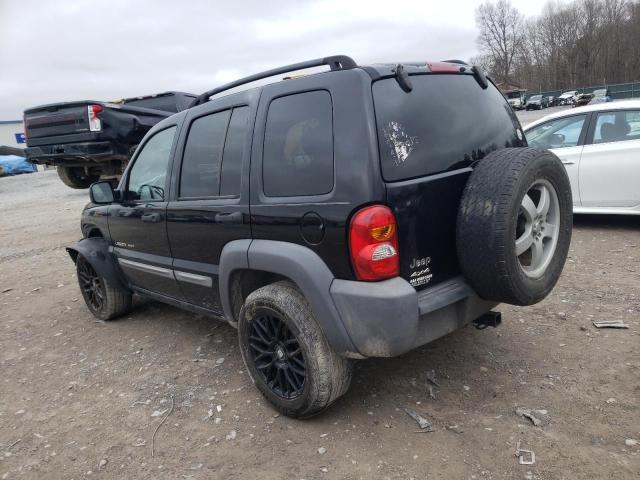 1J4GL48K72W349699 - 2002 JEEP LIBERTY SPORT BLACK photo 2