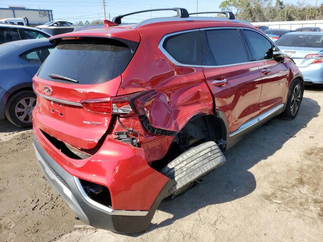 5NMS3CAA3LH297987 - 2020 HYUNDAI SANTA FE SEL RED photo 3