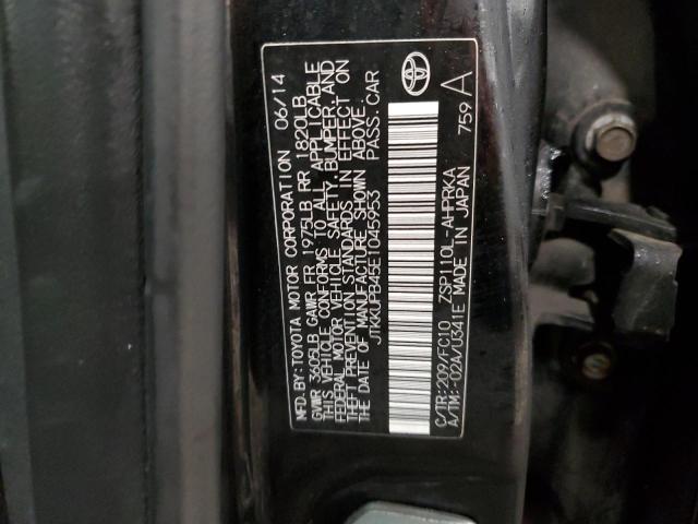 JTKKUPB45E1045953 - 2014 TOYOTA SCION XD BLACK photo 12