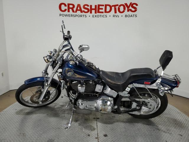 1HD1BKL15WY057298 - 1998 HARLEY-DAVIDSON FXST CUSTOM BLUE photo 3